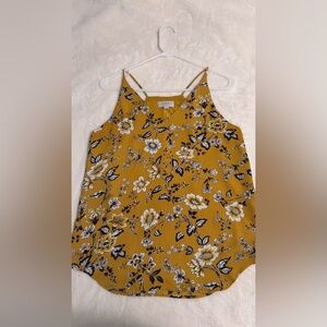 Floral Yellow Women's Top Ann Taylor LOFT - like new!